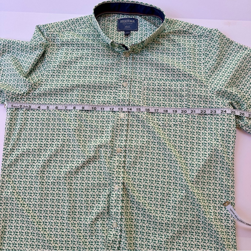 Men’s Heritage Report Collection Short Sleeve Shirt Dolphins Pattern Size XXL​​​ - Picture 5 of 6